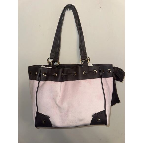 New Juicy Couture Classic Scottie Dogs Daydreamer Viral Tote Shoulder Bag Pink - Picture 3 of 5